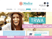Tablet Screenshot of medica.edu.pl