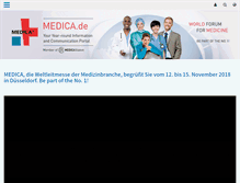 Tablet Screenshot of medica.de